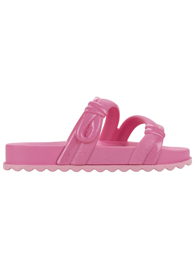 Zaxy Barbie Pop Lace Slide for Kids and Teens - Pink/Pink