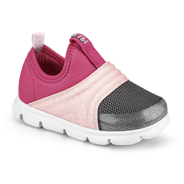 Bibi - Energy Baby Slip-on Sneakers - Hot Pink/Graphite/Sugar