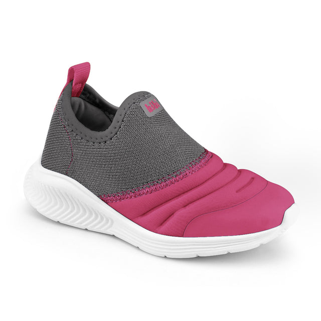 Bibi - Fly Baby Slip-on Sneakers - Graphite/Hot Pink