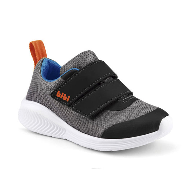 Bibi - Fly Baby Double Velcro Sneakers - Graphite/Black/Lisbela