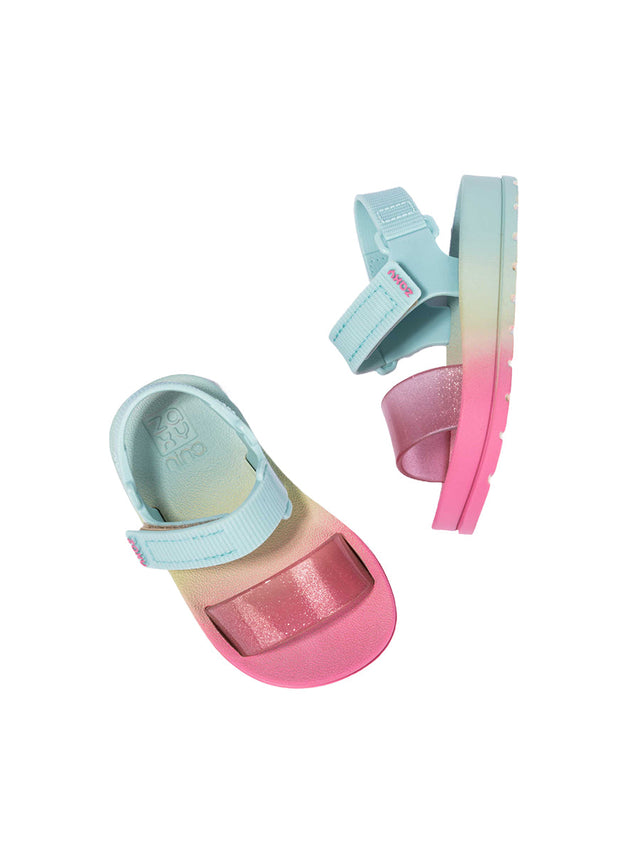 Zaxy Nina Moderninha Baby - Light Green / Glitter Pink