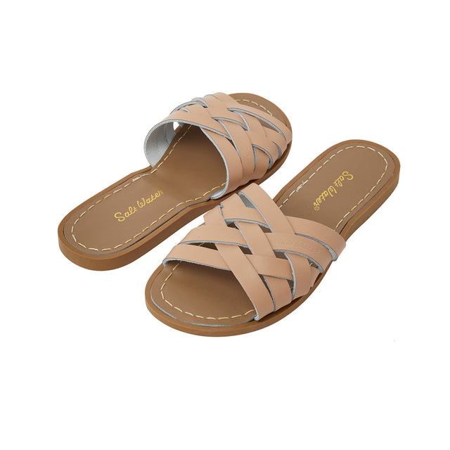 Salt-Water Retro Slide (Ladies) - Latte