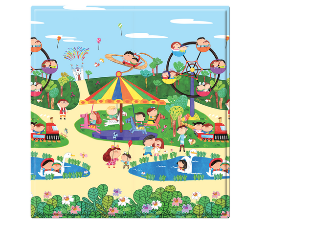 SQUARE LARGE Double Sided Play Mat – Funny Land