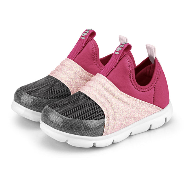 Bibi - Energy Baby Slip-on Sneakers - Hot Pink/Graphite/Sugar