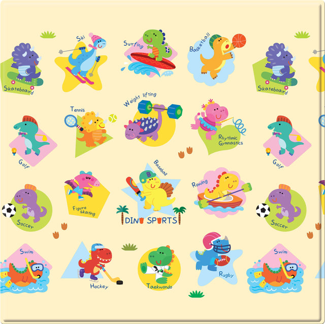 SQUARE SMALL Double Sided Play Mat – Dino Sports