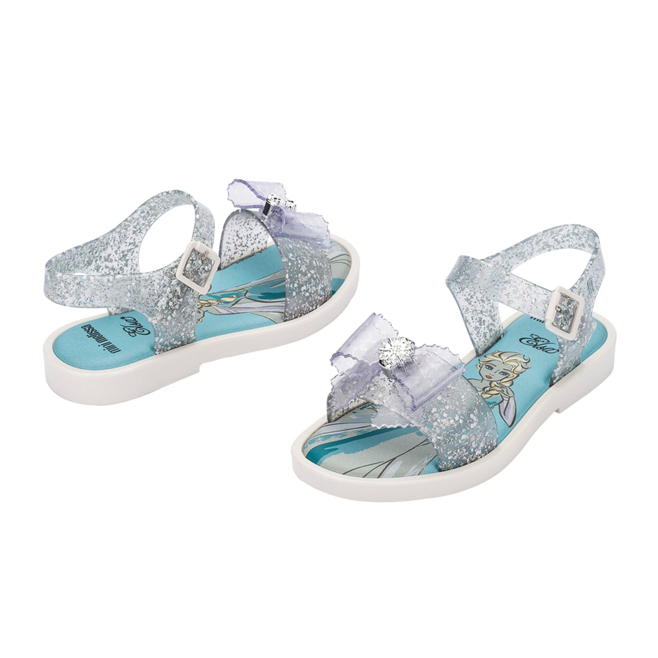Mini Melissa Mar Sandal + Disn Baby Glitter Pink main image 1